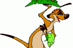 Timon with a bug