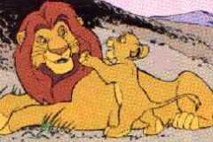 •Mufasa & young Simba