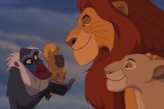 Mufasa, Sarabi, and Rafiki with Baby Simba